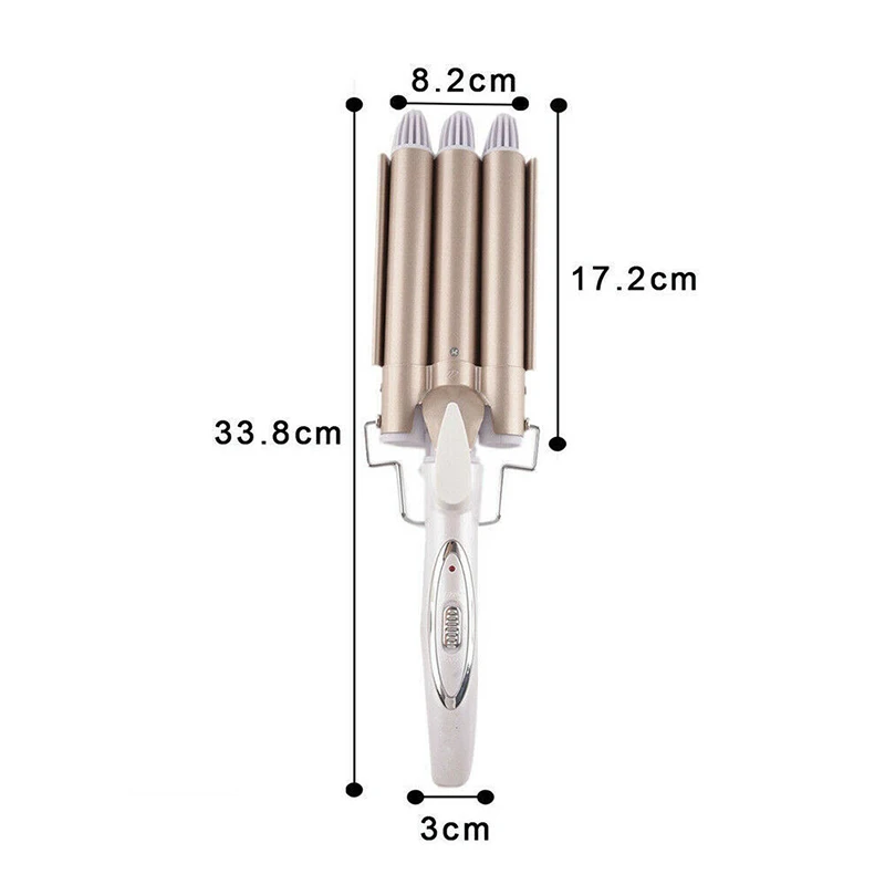 Corrugation Curling Iron Triple Curling Iron Ceramic Styler Professional Hairdressing Tool Hair Straightener Electric Hair Style