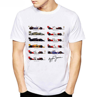 All  Ayrton Senna Sennacars Men T Shirt  Fans Male Cool T-shirt Slim Fit White Fitness Casual Tops Tee Shirt Homme Camisa