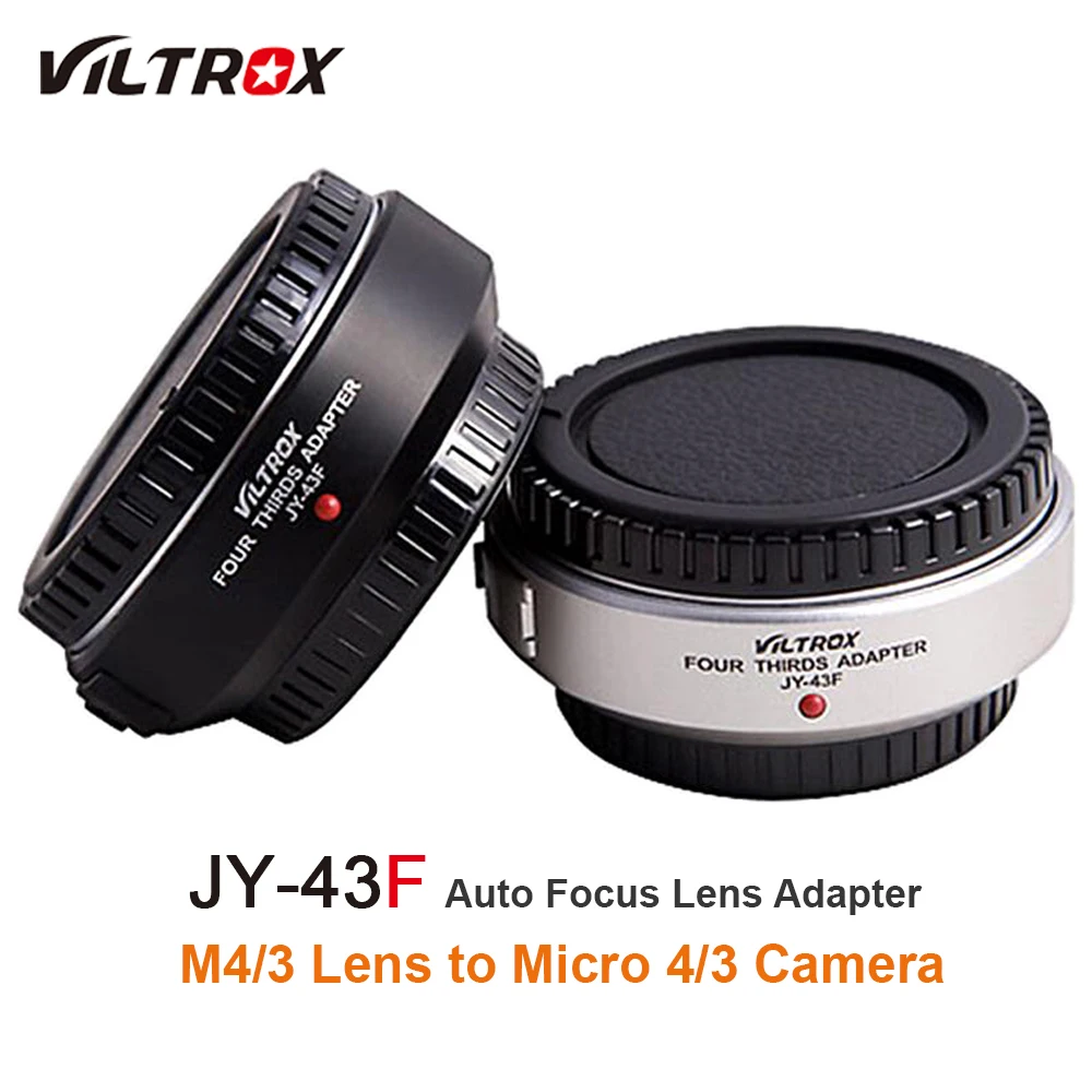 

Viltrox JY-43F M4/3 Lens To Micro 4/3 Auto Focus Camera Adapter Ring Mount For Olympus Panasonic E-PL3 EP-3 E-PM1 E-M5 GF6 GH5