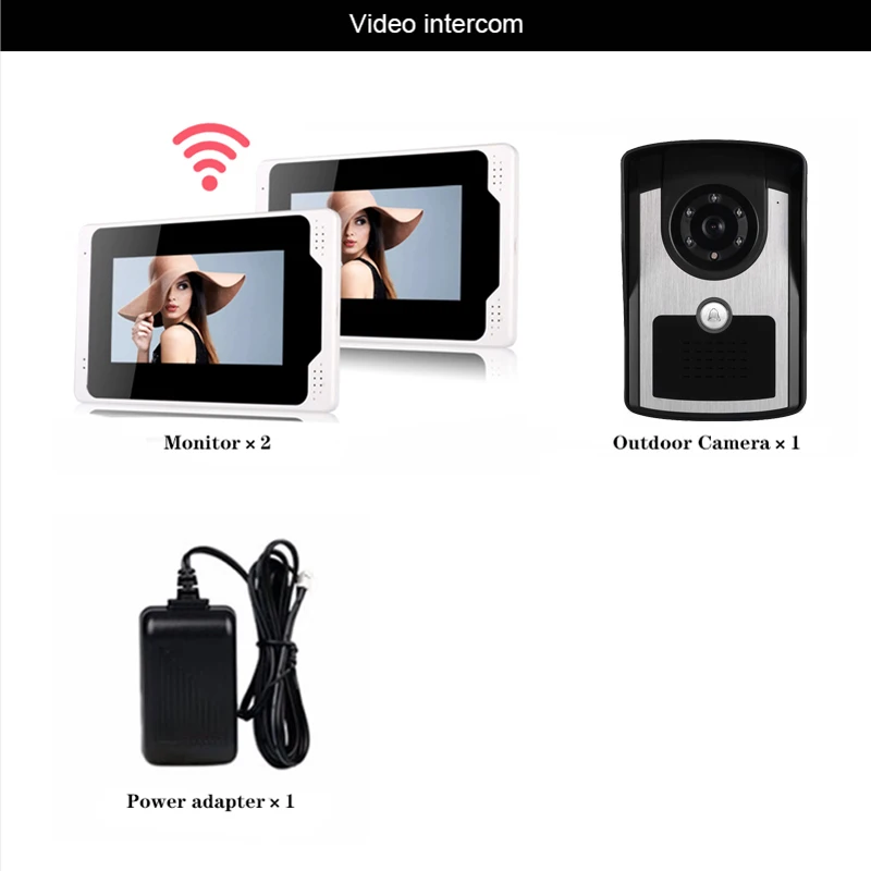 Free shipping VideoDoorbell Smart WirelessWiFi Security Door Bell Visual Recording Home Monitor Night Vision Intercom door Phone