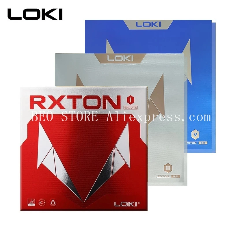 LOKI RXTON Table Tennis Rubber ITTF Approved Red Pimples-in Hard Sticky Ping Pong Rubber Sponge for Fast Attack/Loop/Control