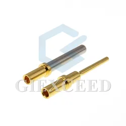 10 Stuks Dtm Terminals Pinnen 0460-202-2031 0462-201-2031 Starter Gouden Plaat Roestvrij Staal Massief Terminal Deutsch Pin 20-16 Awg