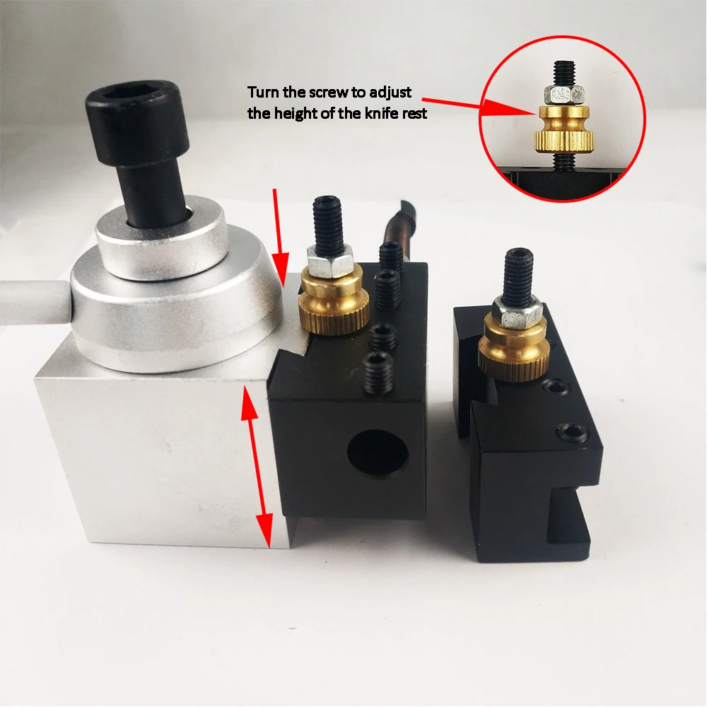 Un set di strumenti portacoltelli multifunzione mini portautensili in alluminio americano a cambio rapido portautensili per attrezzature per tornio