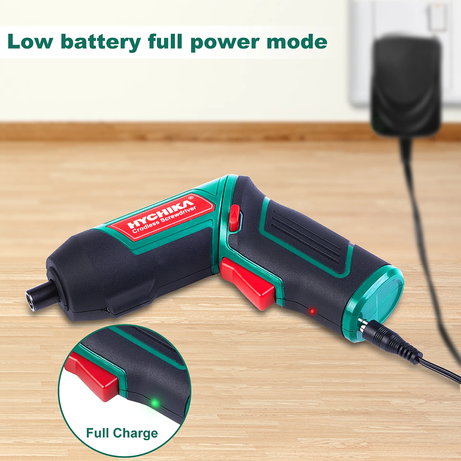 taladro inalambrico Destornillador inalámbrico HYCHIKA 3,6 V 2.0Ah destornillador eléctrico 6 N.m herramientas eléctricas con accesorios de 20 piezas