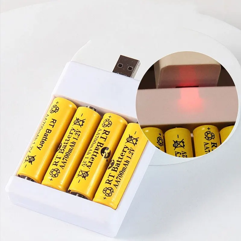 USB Battery Charger For AA/AAA Rechargeable Batteries Charger For Remote Control Microphone Camera Digital Mouse