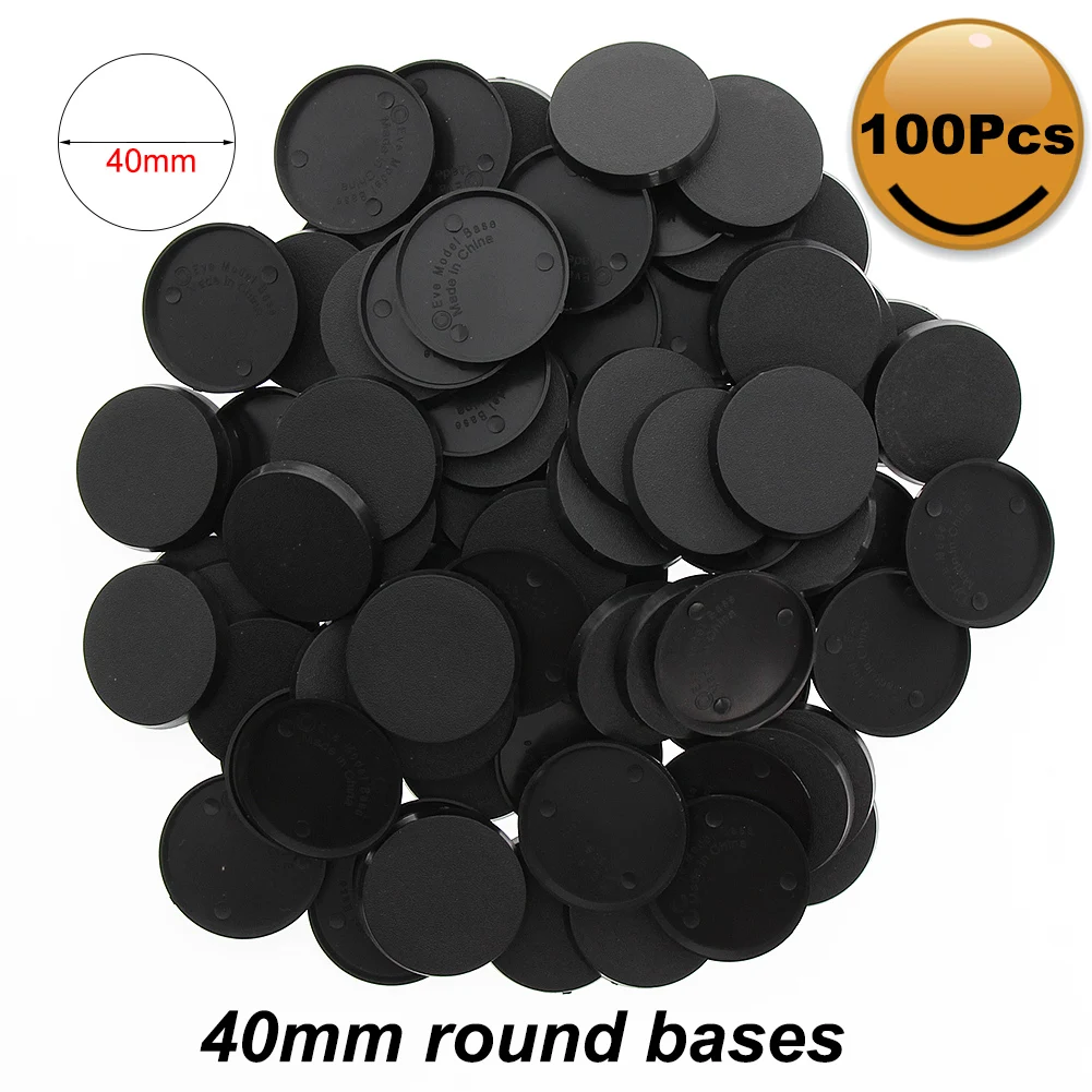 Evemodel 40mm Round Model Bases for Wargames Military Simulation Scene MB540