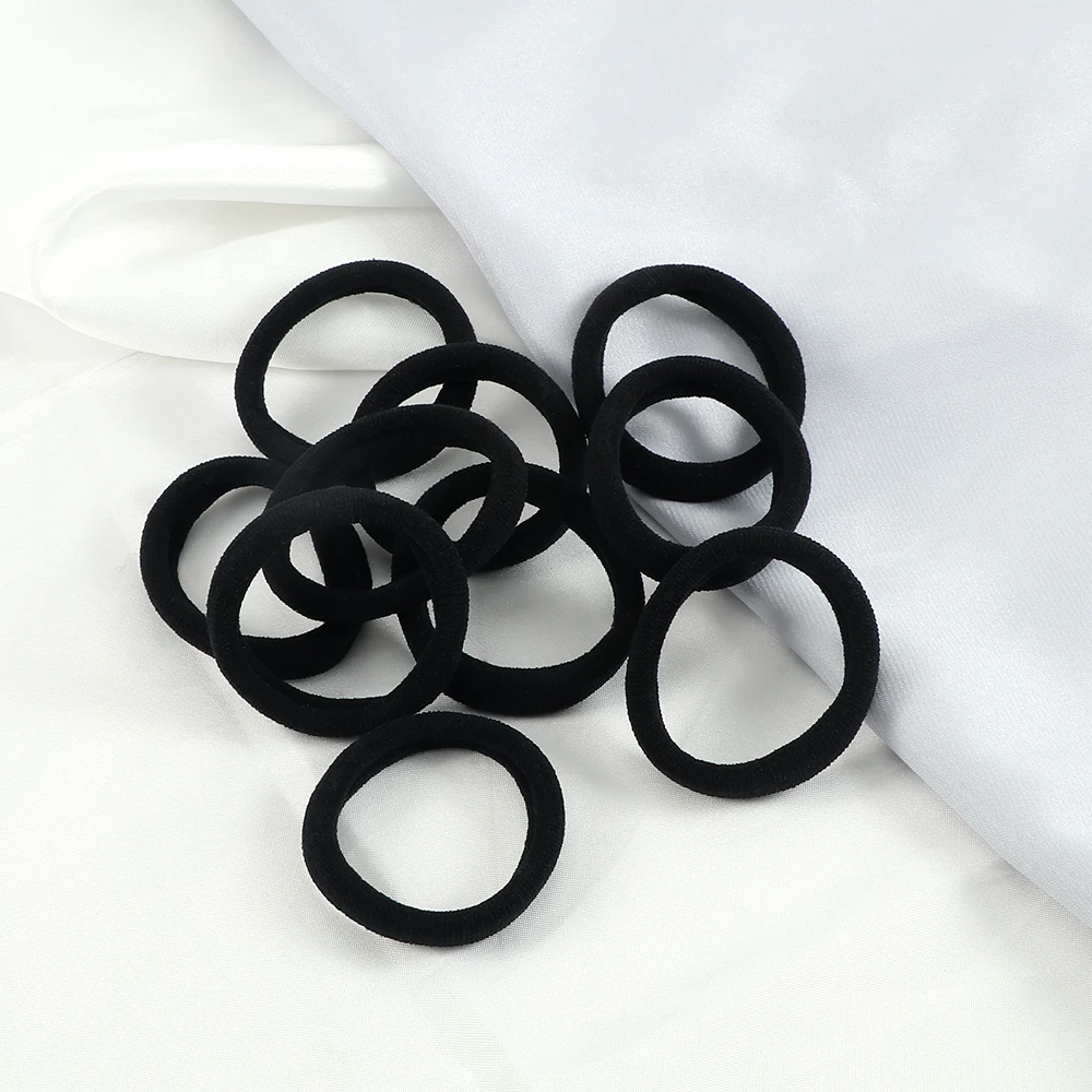 5/10/20PCS High Quality Women Black Elastic Hair Rubber Band Children Ponytail Holder Kids Hair Ties/Rings/Ropes Gum Springs Set