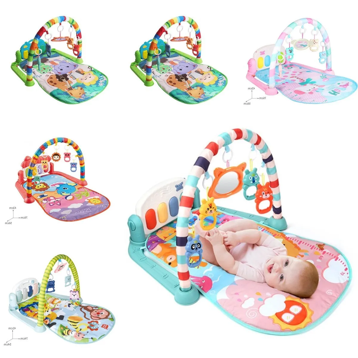 

Baby Music Rack Play Mat Kid Rug Puzzle Carpet Piano Keyboard Infant Playmat Early Educational Gym Crawling Game Pad Toy Gifts