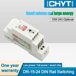 15W 12V 24V 0.63A Adjustable Single Output Industrial DIN Rail Switching Power Supply