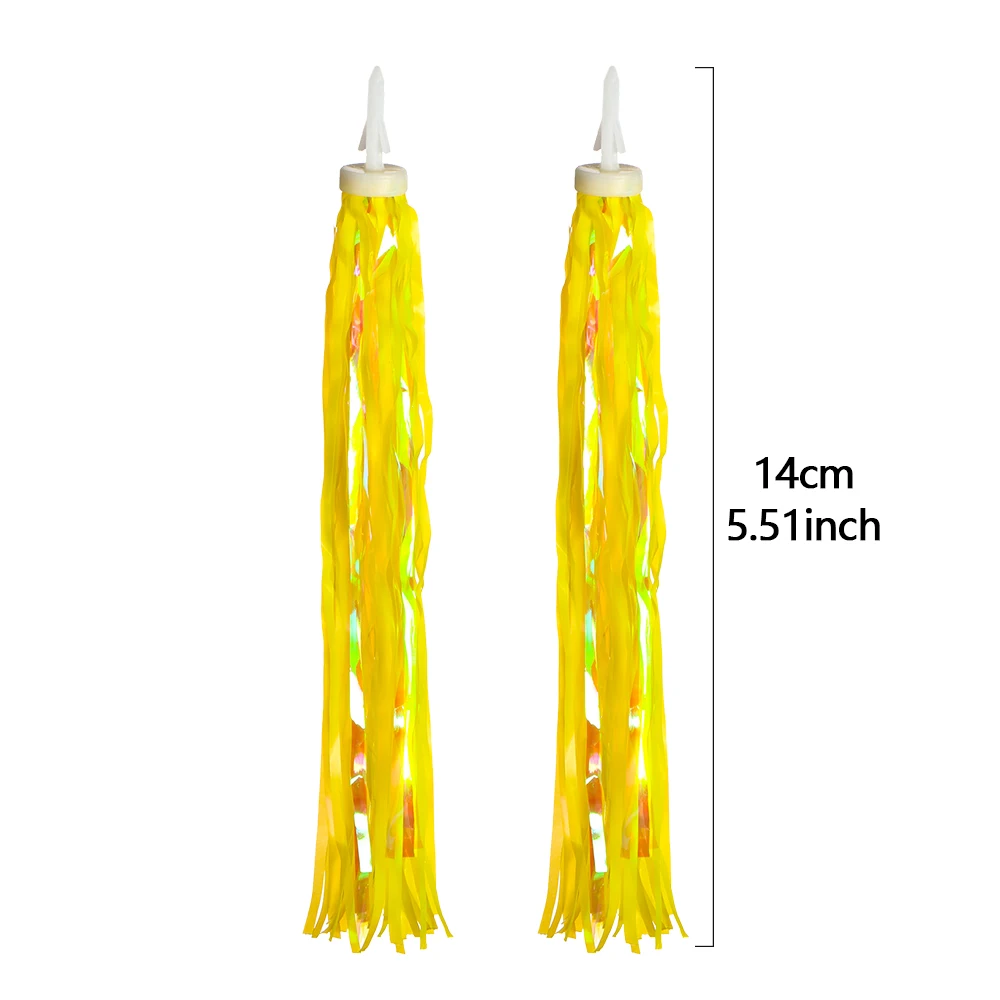 2pcs 14/30cm New Colorful Bike Bicycle Cycling Tricycle Handlebar Tassels Kids Girls Boys Handlebar Streamers Tassel Accessories