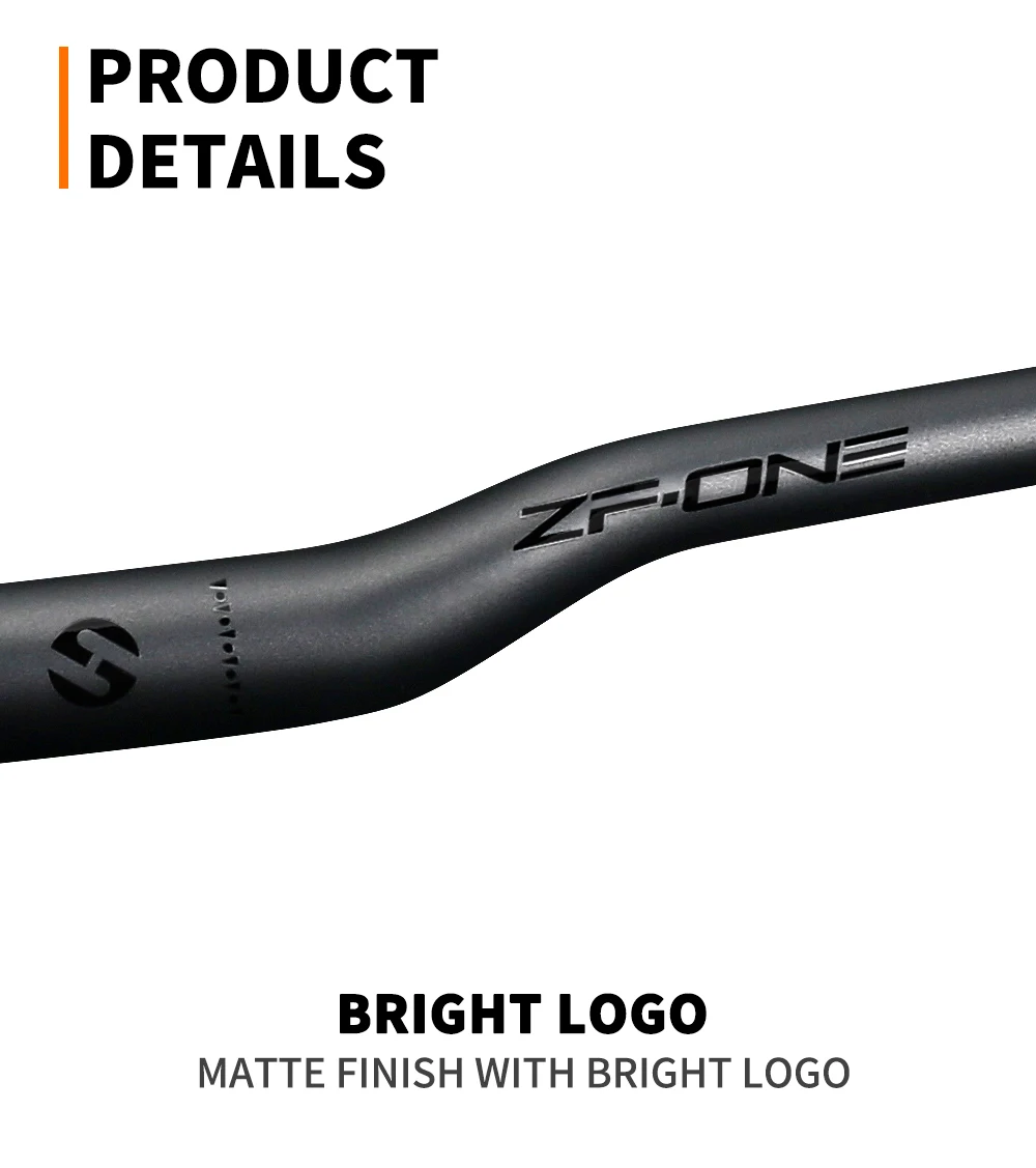 TOSEEK ZF-ONE Mtb Carbon Handlebar Bicycle Handlebar 31.8*580-720/740/760mm Matt Black Handlebars For Mountain Bike Accessories
