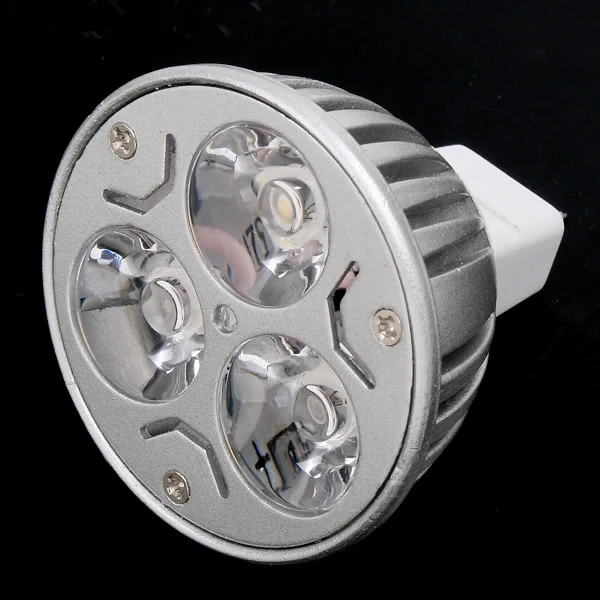 3pcs LED Light Bulb 1W GU5.3 MR16 12V Drop shipping