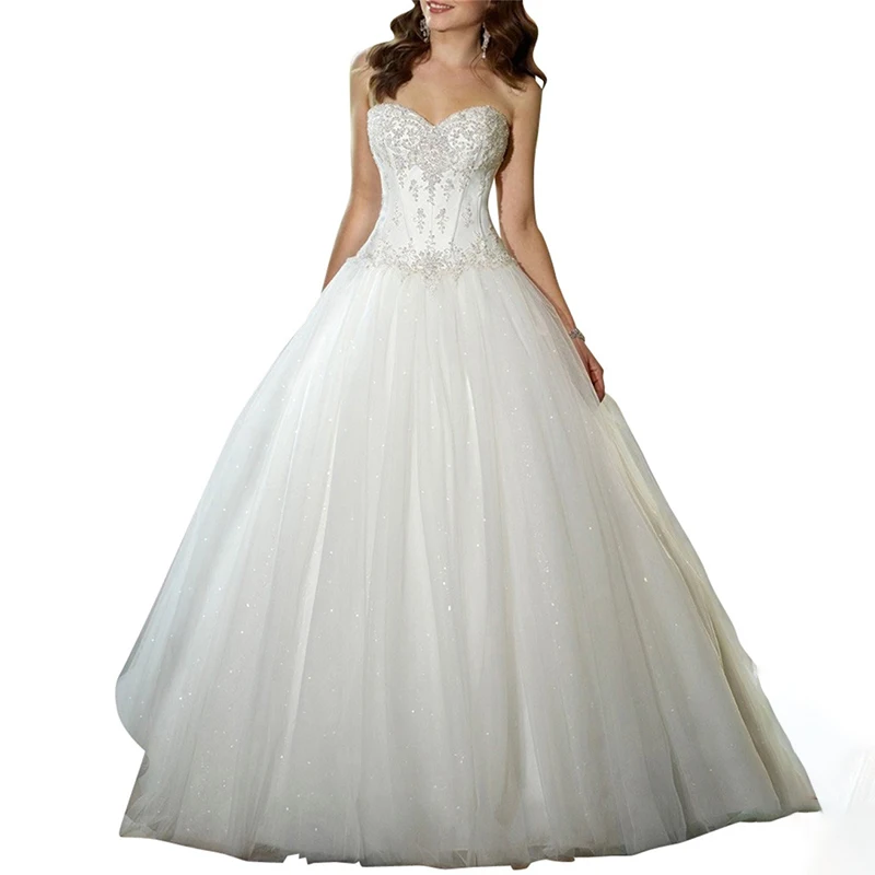 Lace Wedding Dresses Classic Bride Floor Length Applique Sexy Backless Ball Gown Embroidery Slim Beautiful Wedding Dresses