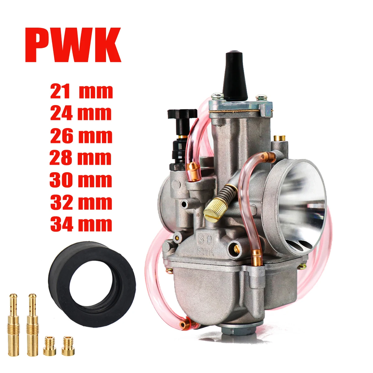 

Universal PWK 21 24 26 28 30 32 34 2T 4T Motorcycle Carburetor With Power Jet For Yamaha For Mikuni Koso For ATV