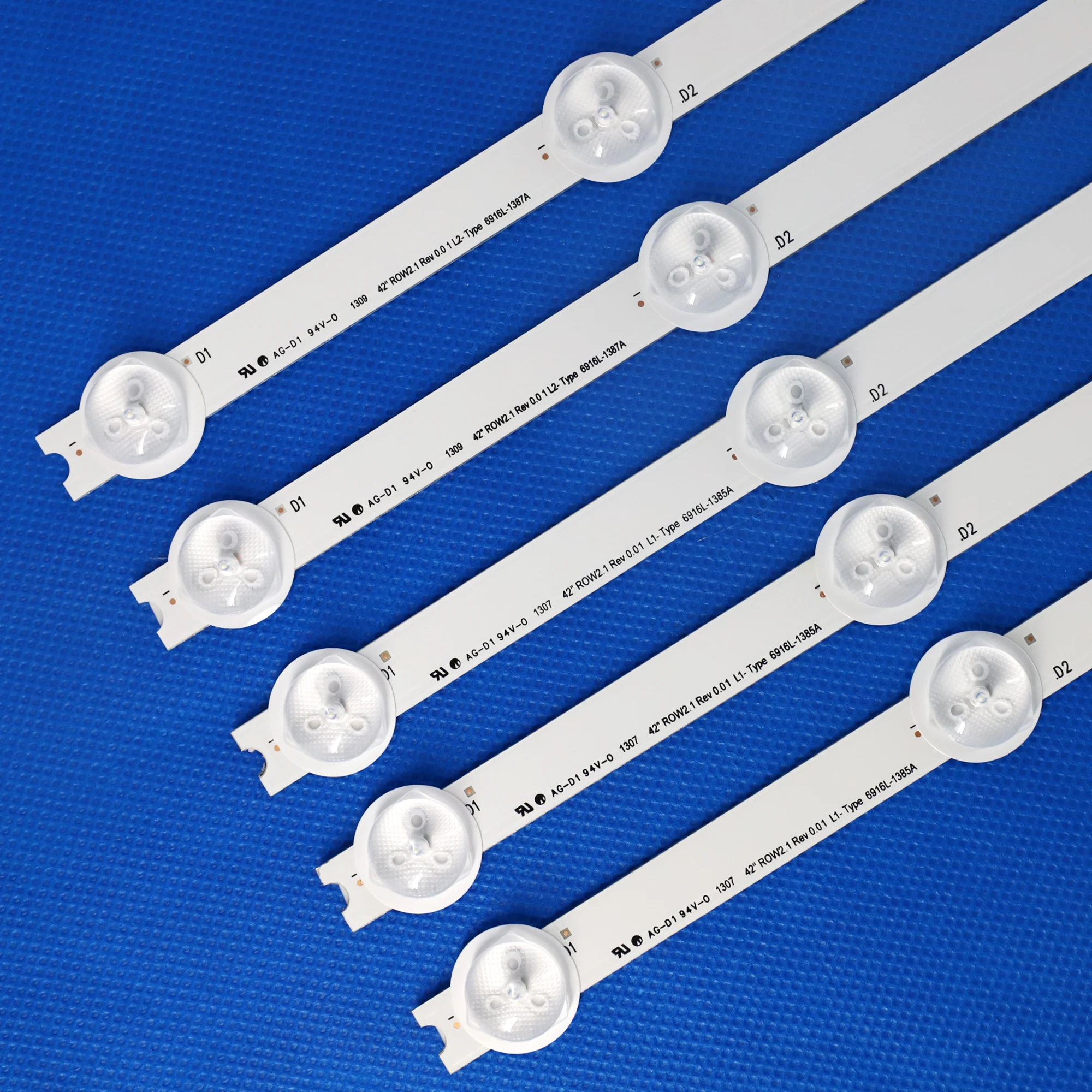 Baru 10 buah/set Strip lampu latar LED kompatibel untuk 42LN5400 Compatible Strip Strip R1 L1 R2 L2