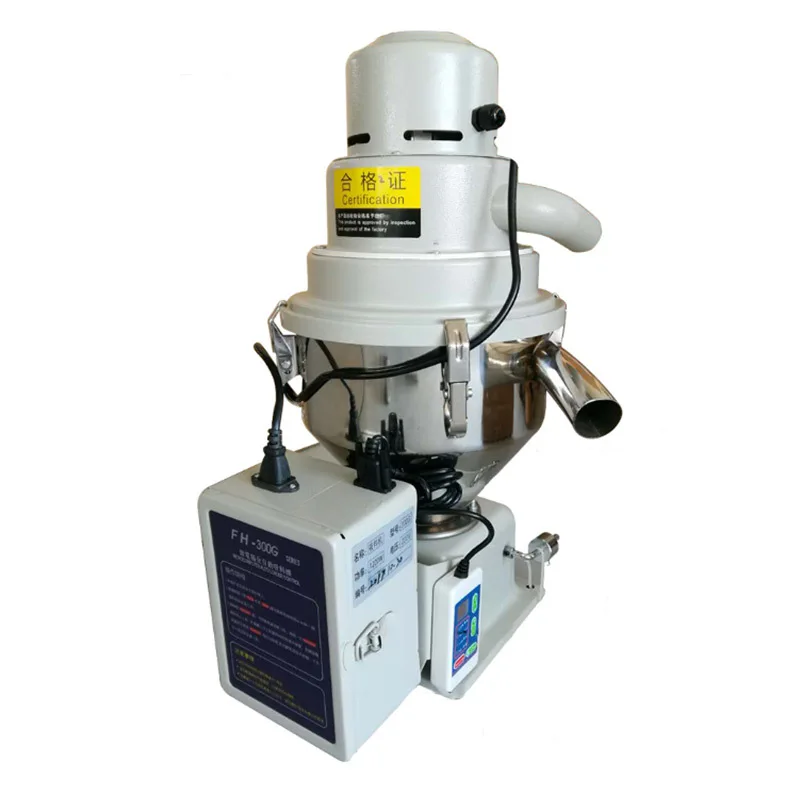 220V Hopper Loader Auto Feeder Automatic Plastic Particle Vacuum Feeding Machine for Injection Molding Machine 300KG/T 7.5L