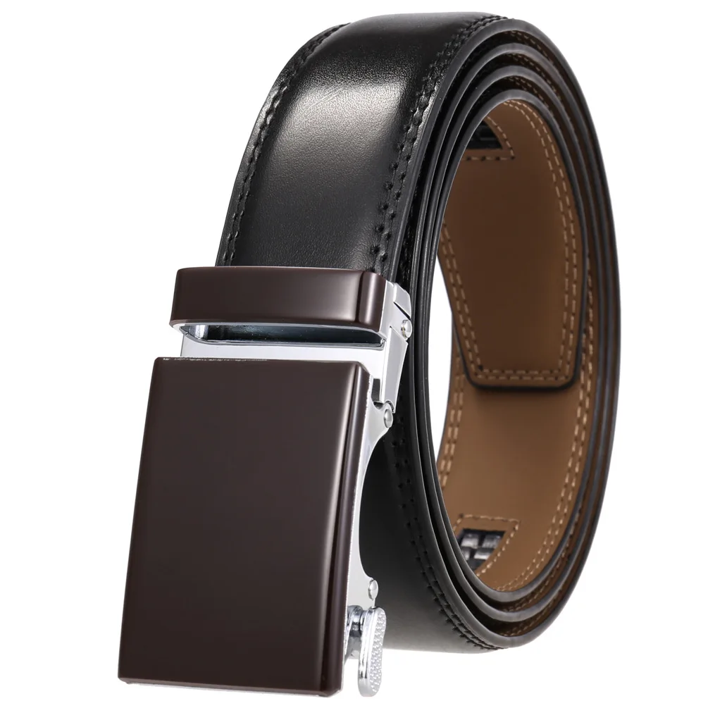 Neue Luxus Marke Gürtel für Männer Hohe Qualität Männlich Strap Echtes Leder Taille Band Automatische Schnalle Gürtel Ceinture Homme 3,5 cm – Detail 13