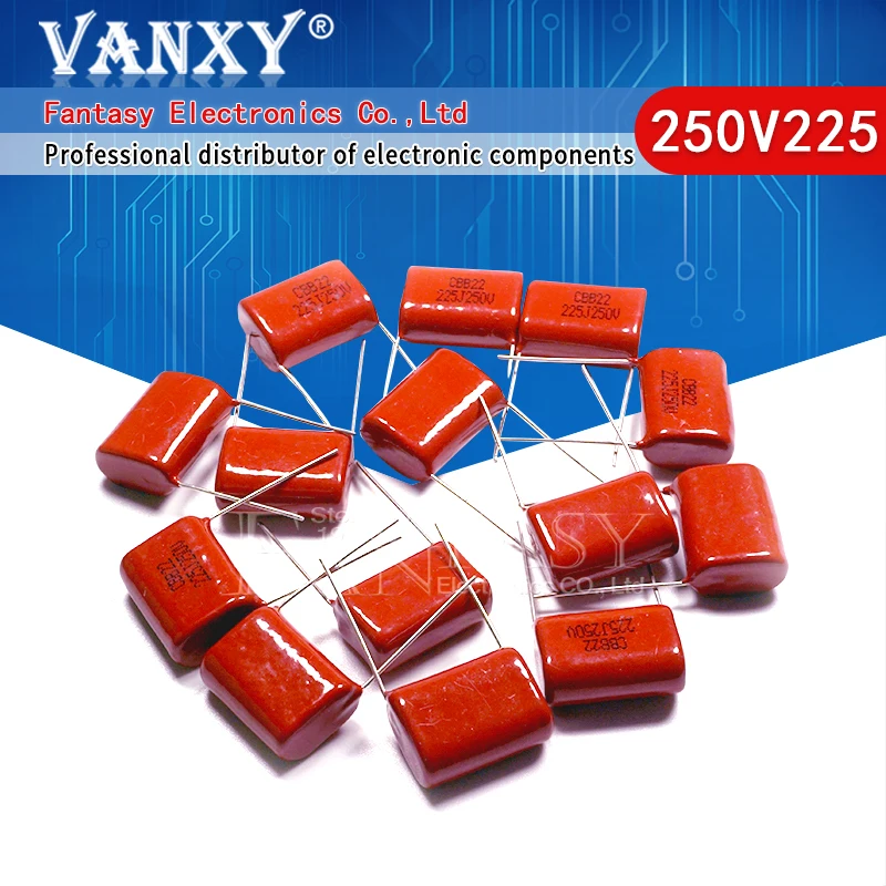 10PCS 250V475J 250V 4.7UF 475 CBB Polypropylene film capacitor 474 470NF 473 47NF 684 680NF 225 2.2UF 105 1UF 104 100NF 0.1UF
