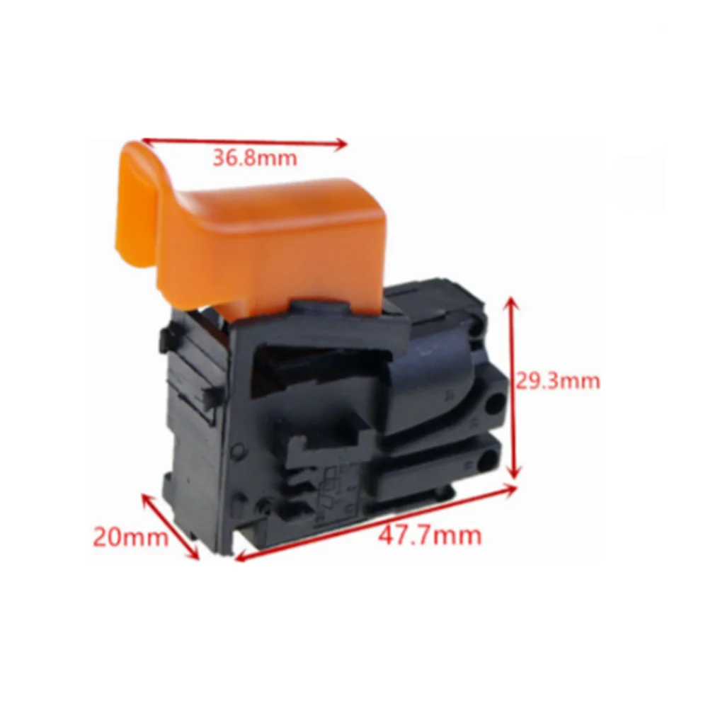 1PCS FA2-4/1BEK 4A 250V 5E4 Black Case Lock On Trigger Switch for Bosch GSB 20-2RE Compact Drill