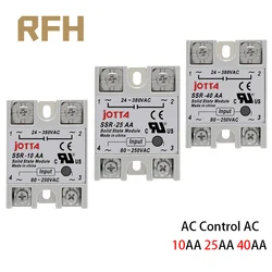 SSR -10AA  25AA 40AA  AC Control AC SSR White Shell Single Phase Solid State Relay Without Plastic Cover