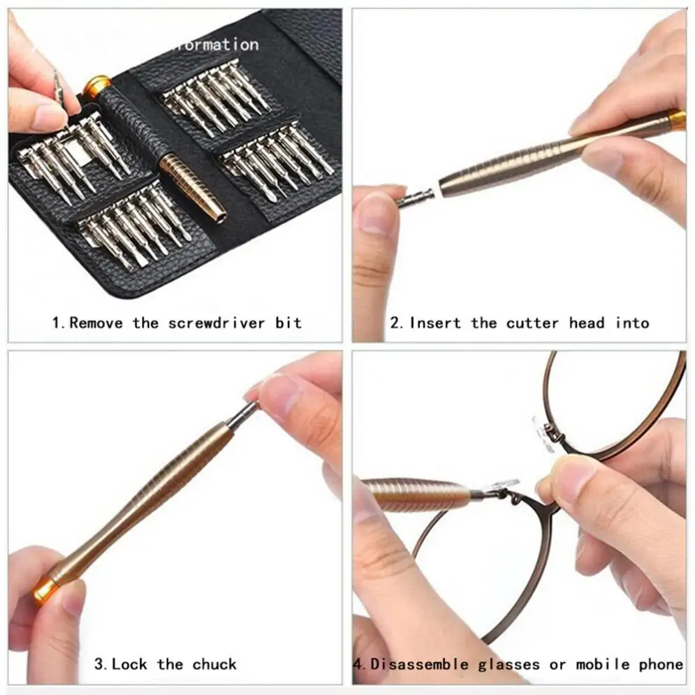 25 In 1 Multifunctionele Opening Repair Tool Set Mobiele Telefoon Reparatie Tools Precisie Schroevendraaier Voor Telefoons Tablet Pc Diy Kit