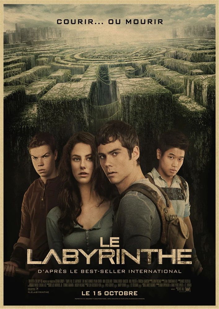 Adventure Movie The Maze Runner kraft paper retro poster wall decorative painting retro art painting