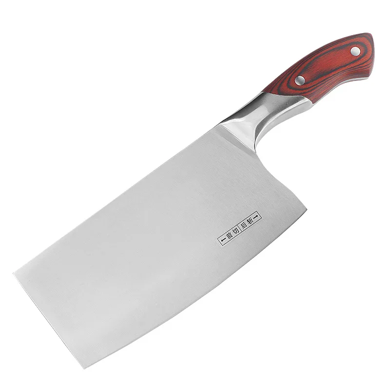 Chopping Butcher Knife 4Cr13 High Carbon Chinese Kitchen Knife Cleaver Durable Chef Slicing Ultra Sharp Blade Wood Handle Knives