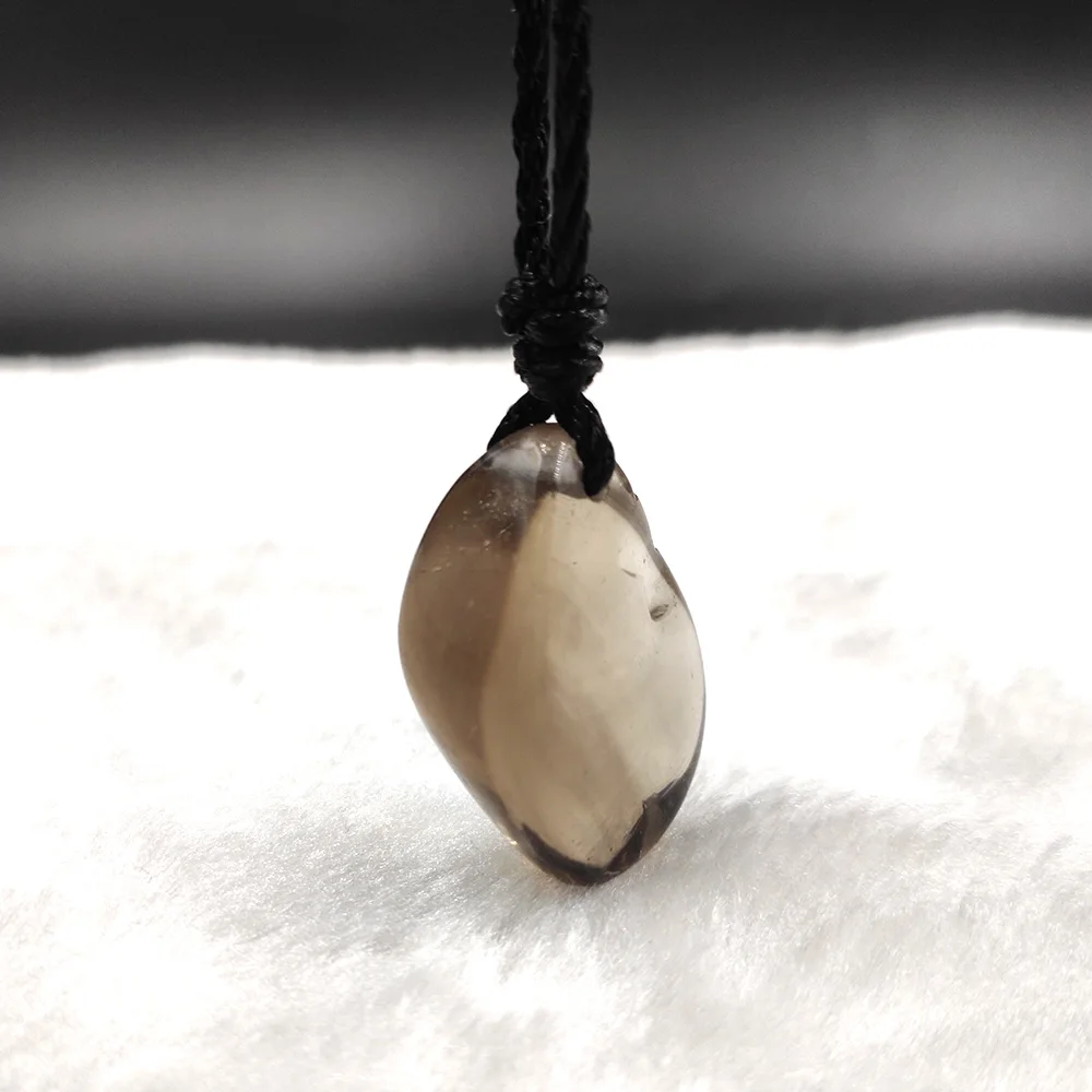 Natural Smoky Quartz Ornament Decoration Crystal Ornament Gem Stone Quartz Irregular Pendulum Reiki Chakra Suspension Crystal