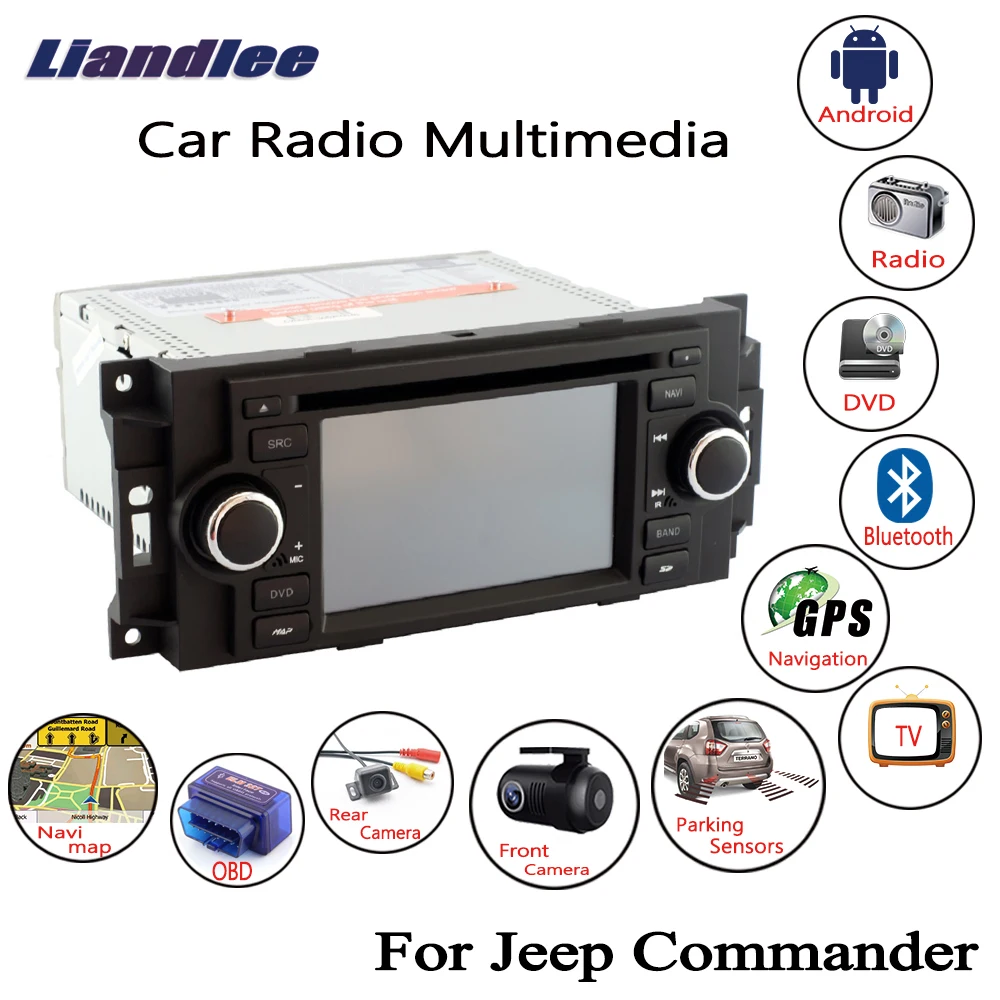 

For Jeep Commander 2006-2008 Android Car Radio CD DVD Player GPS Navigation HD Screen Media