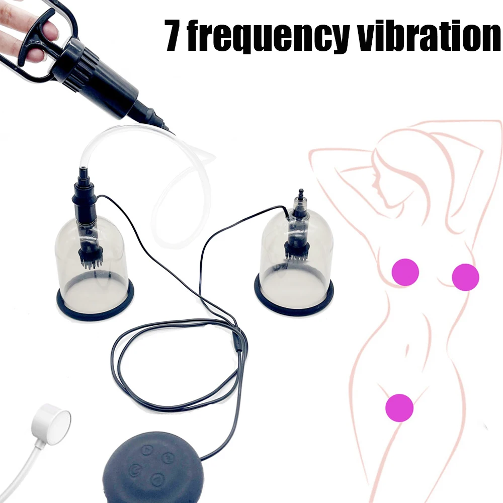 

7 Mode Nipple Stimulation Sucker Nipple Licking Vibrator Breast Enlargement Masturbation Chest Massage Sex Toys for Women