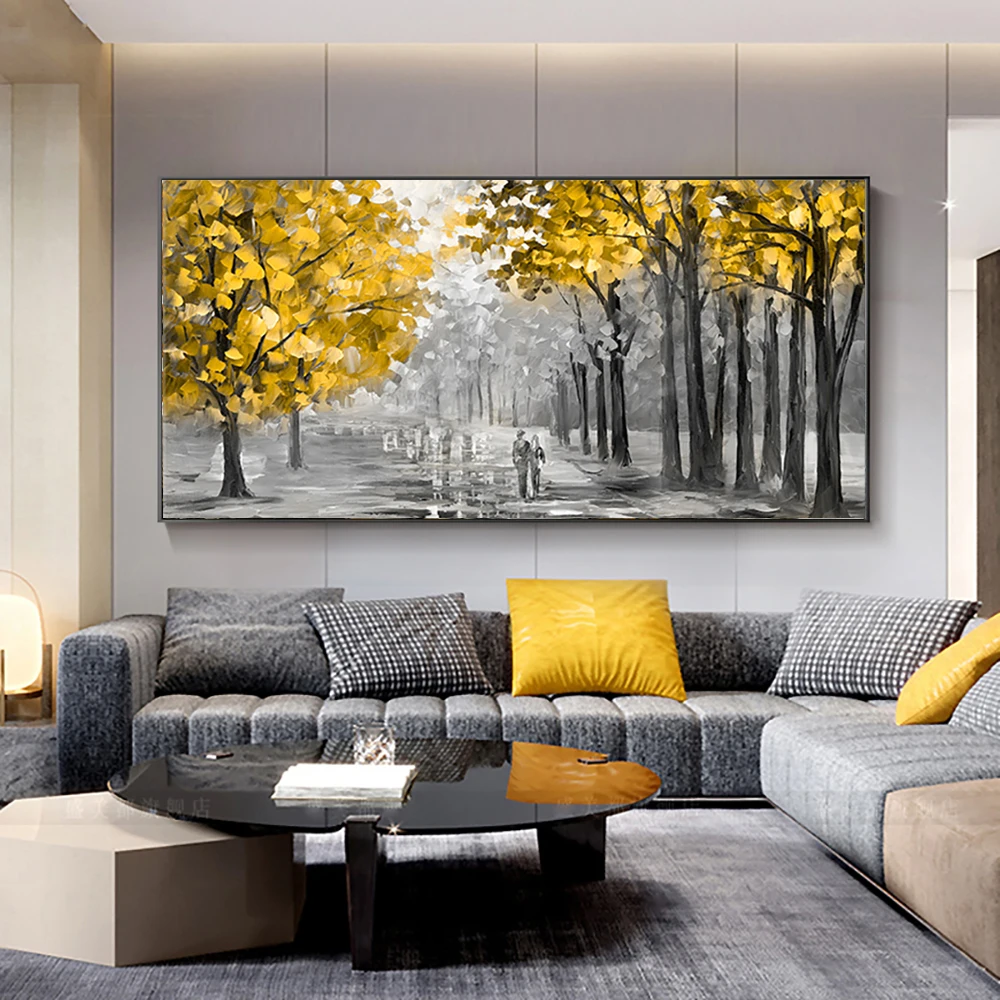 

Hand Painted Forest Oil Painting Handmade Modern Home Decoration Painting On Canvas Large Canvas Wall Art For Home Wall Decor