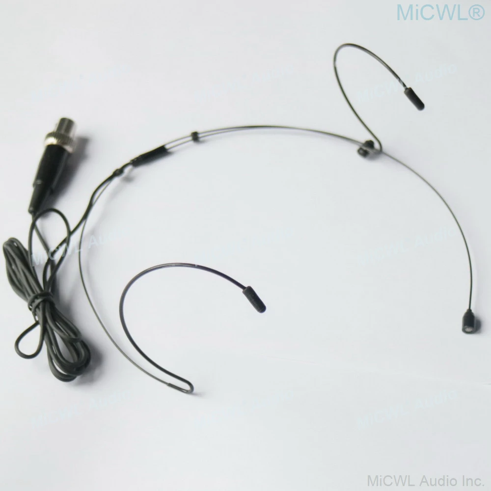 High Quality Hidden Earset Headset Omnidirectional Microphone For MiPro ACT Series Wireless earset System TA4F 4Pin Lock Black