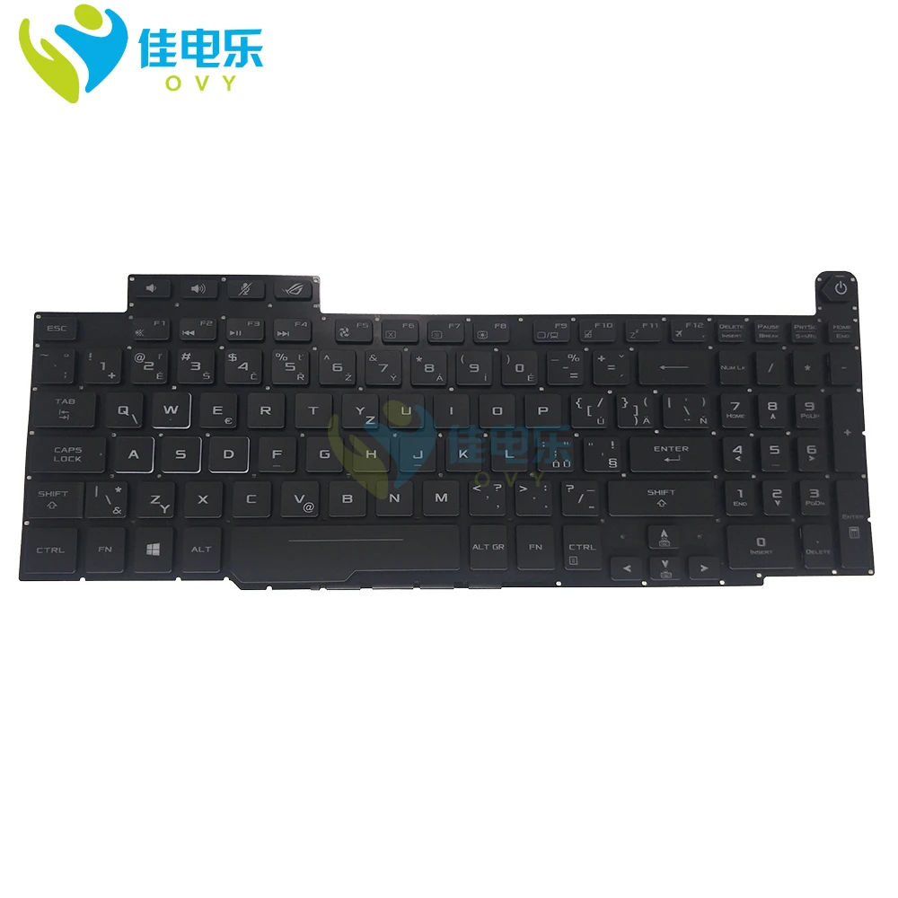 

Slovakia Germany Portuguese Keyboard Backlight For ASUS ROG GM501GS GM501GM-WS74 GM501G Notebook Backlit Keyboard 0KNR0-6612CS00