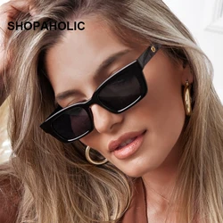 Fashion Vintage Square Sunglasses Woman Brand Retro Cat Eye Small Frame Sun Glasses For Female Travel Style Oculos De Sol