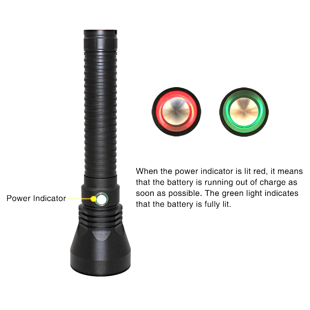 5000LM  XHP70 LED Scuba Diving flashlight Powerful Waterproof underwater flash light dive Lamp Torch