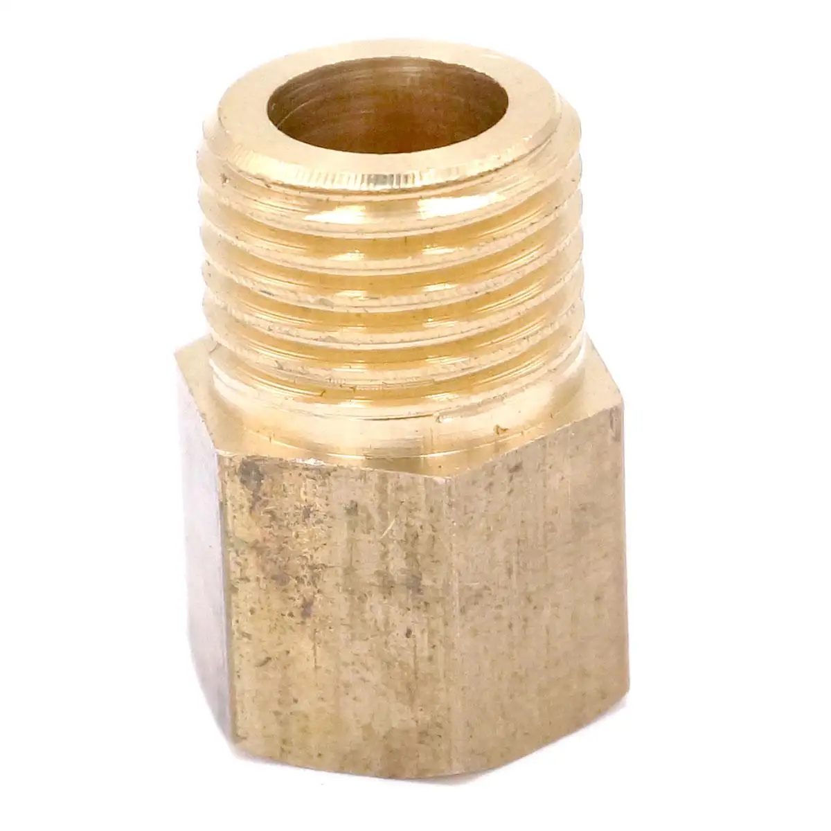 Brass Reducer Hex Head M12x1.5mm Female to 1/4