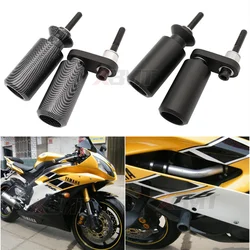 Motorcycle Black/Carbon No Cut Frame Sliders Crash Falling Protection For Yamaha YZF-R6 YZFR6 YZF R6 YZF600 2006 2007