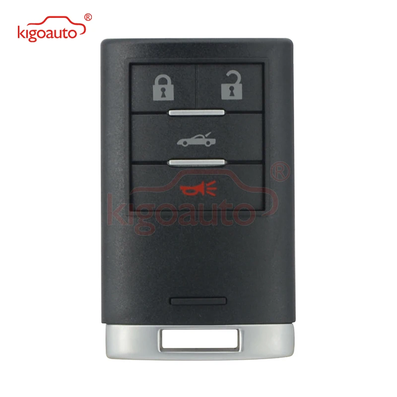 Kigoauto-Smart Key Case pour Chevrolet Corvette, 4 lèvent, 25926479, M3N5WY7777A, 2008, 2009, 2010, 2011, 2012, 2013