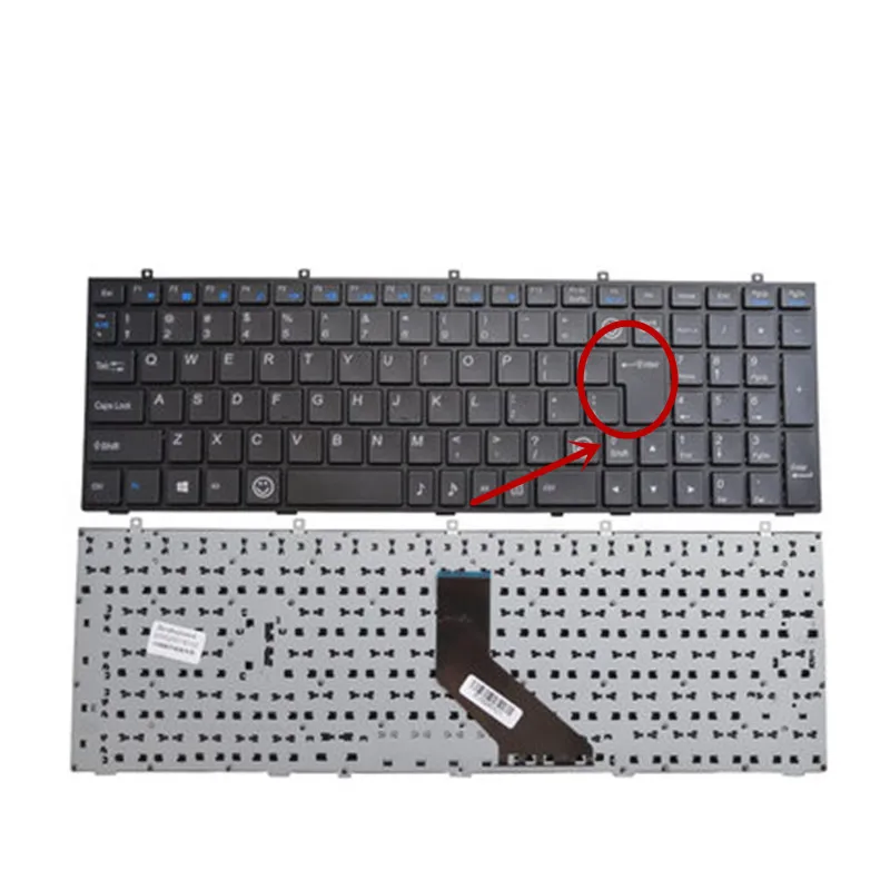 Clavier américain pour CLEVO W350, W350STQ, W350SKQ, W370, W350ETQ, W670, W670SFQ