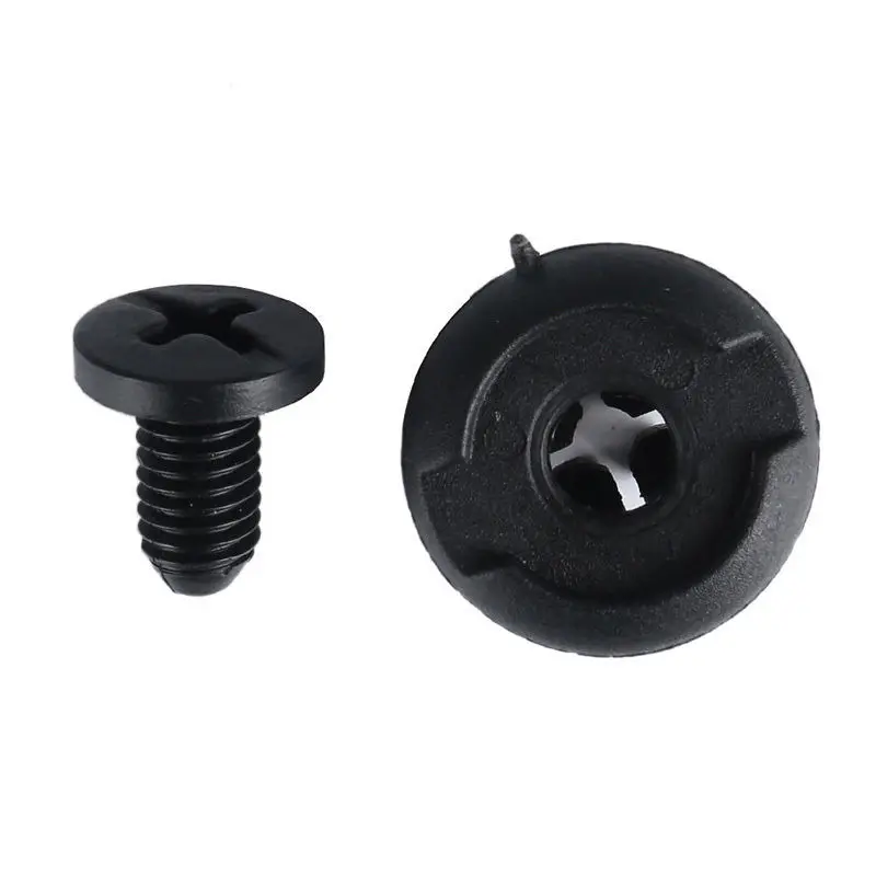 8mm Hole Door Rivet Plastic Clip Fasteners Black Cars Lined Cover Barbs Rivet Auto Fasteners Retainer Push Pin Clips