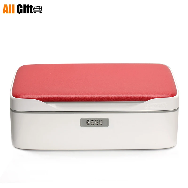 

Jewelry Box European ABS Plastic Jewelry Storage Box Password Lockable Multi-function Portable Case for Gift Dressing Case