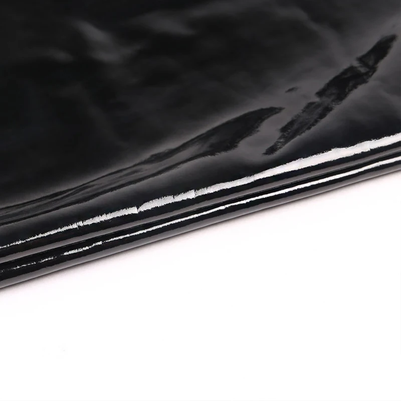 Shiny Patent Leather Midi Skirts Women Side Split Full Zip PU Leather Skirts Ladies High Waist Slim Bodycon Skirts Custom