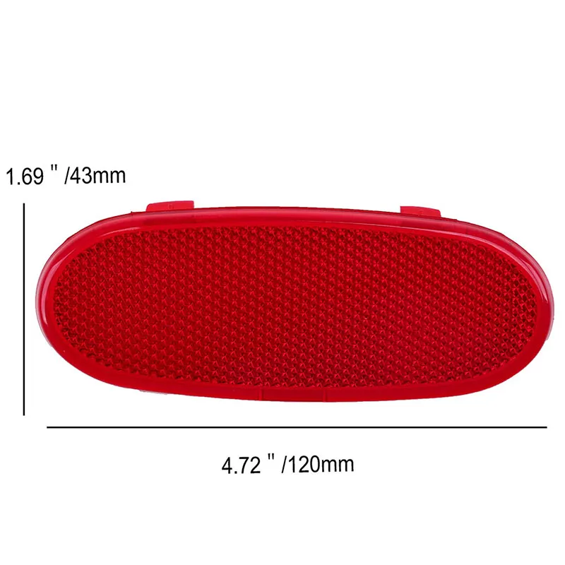 Car Front Door Panel Reflector Cover Trim Red Interior Parts 5179299AA for Dodge Ram 1500 2002 2003 2004 2005 2006 2007 2008