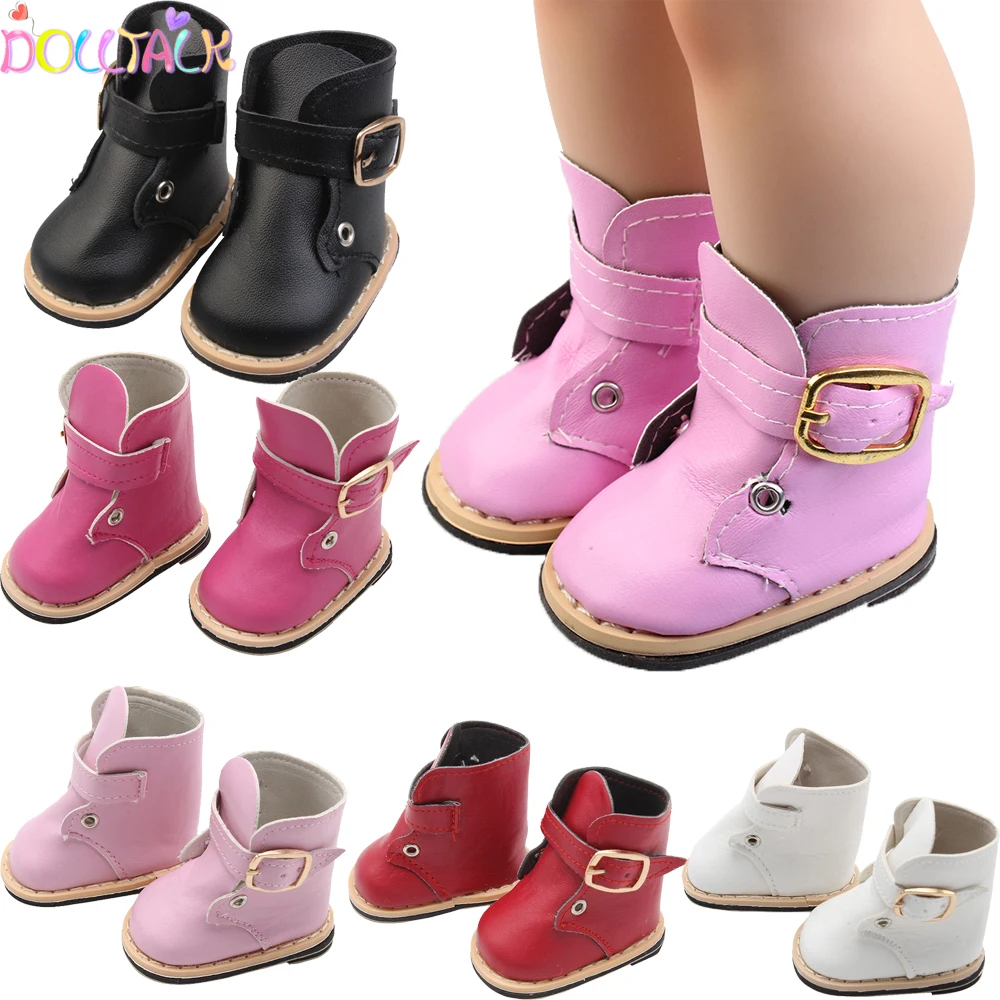 18 inch American Doll Shoes Boots High Quality Boots For 1/3 bjd 43cm Baby New Born,Russia,Og Girl Doll Accessories Toy Gift