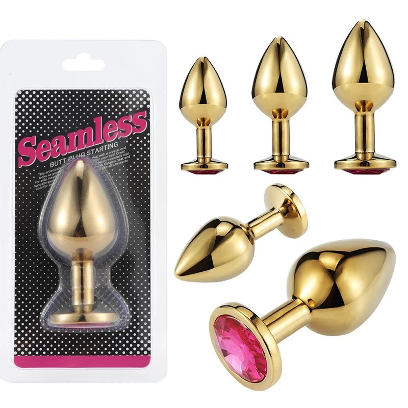 S/M/L Size Anal Plug Sex Toys Stainless Steel Metal Anal toys Sex Toys for Adults Women Men Gay Butt Plug Dildo Intimate Goods