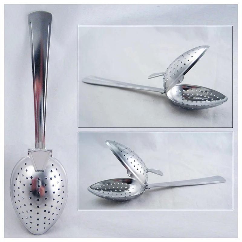 Vendita calda In Acciaio Inox Tè del Setaccio di Infuser Cucchiaio Sciolto Foglia Filtro Erbe Spice NUOVO!