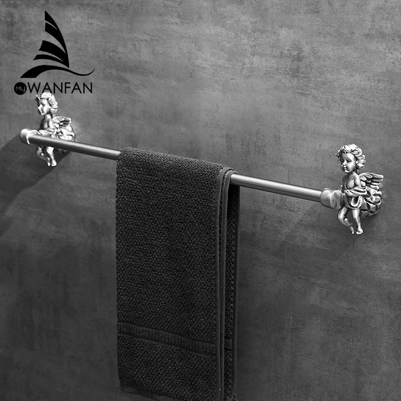 Bath Towel Bar Bronze Color  Classic Angel Home Deco Wall Mounted Towel Rack Bathroom Accessories Towel RMB-0787B