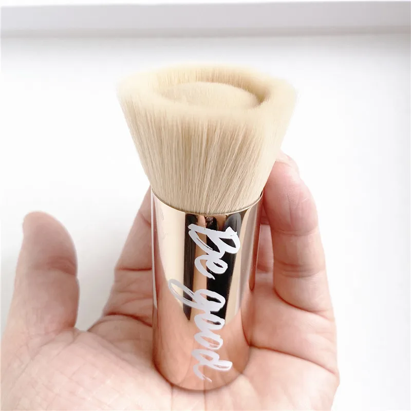 The Finish Foundation Brush - Gold / Black - Concave Synthetic Foundation Beauty Makeup Brush