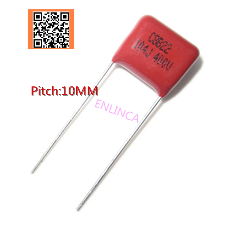 10pcs 400V 0.1UF 100NF 10mm 104J 0.22UF 220NF 224J 15mm 0.27UF 270NF 274J Pitch 10mm 400V 5% CBB Polypropylene film capacitor