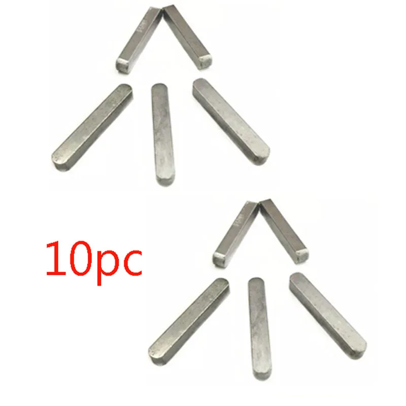 10 stks NIEUWE Molen Freesmachine J Hoofd Deel Pin 3x3x18mm Key Bar Torentje